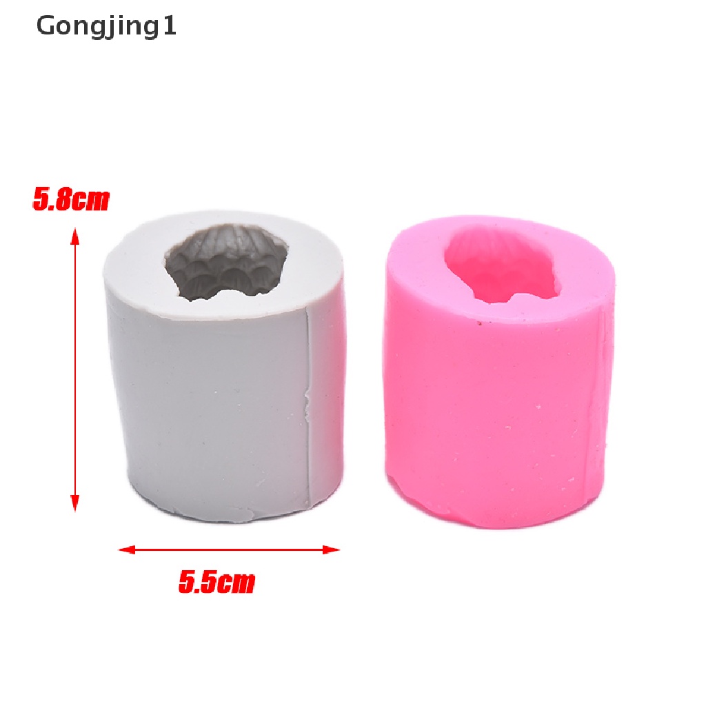 Gongjing1 Cetakan Sabun / Lilin / Clay Resin Bentuk Burung Hantu 3D Bahan Silikon Untuk Dekorasi Kue