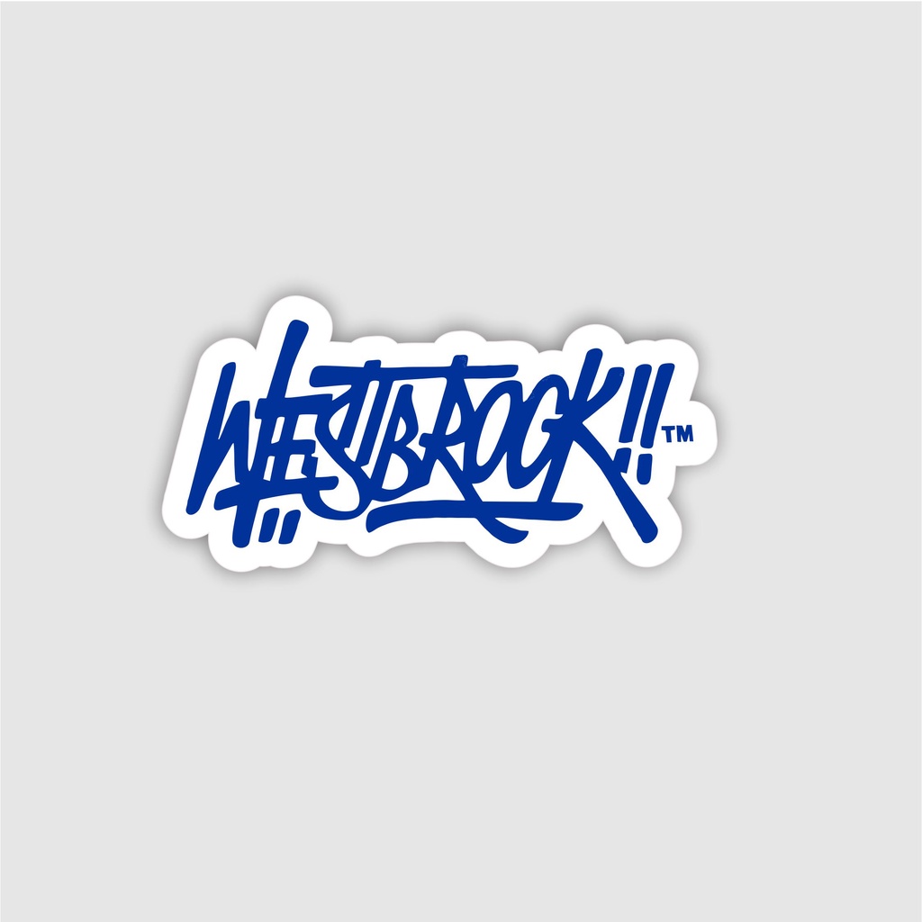 

Stiker Sticker Brand Logo Basic Supreme Westbrook Blue Vinyl Skate surf Band Grafiti pop art Case Phone Tumblr Laptop Casing Striping Aesthetic Band Journal Hype Dinding Waterproof Clothing