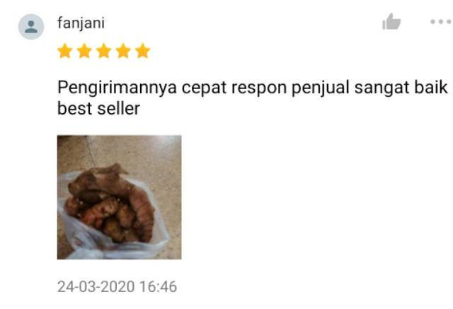 KIRIM INSTAN Jahe Putih 200gr