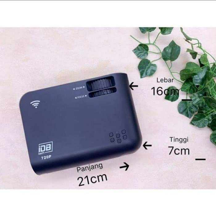 Layar Idbtech W38 Mini Wifi Projector