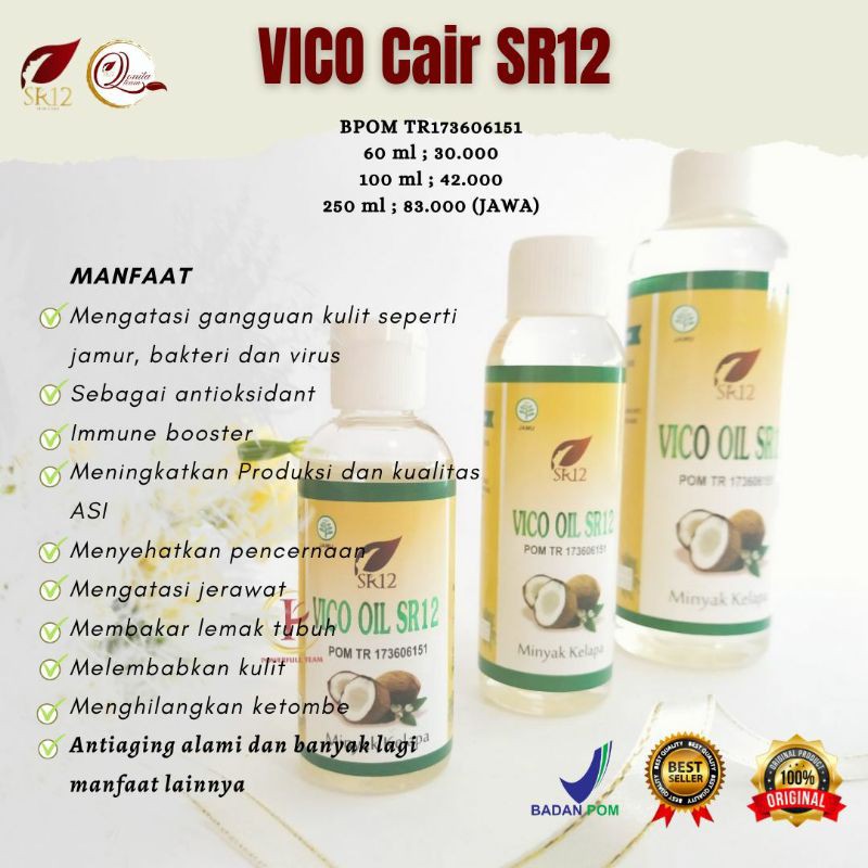 VCO OIL/VCO KAPSUL/Minyak Kelapa/VCO Seribu Manfaat