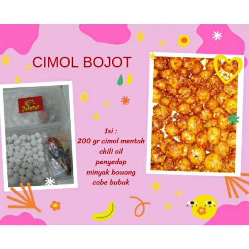 

cimol bojot mentah ( 200gr + bumbu )/cemilan pedas/cemilan viral/cemilan kekinian