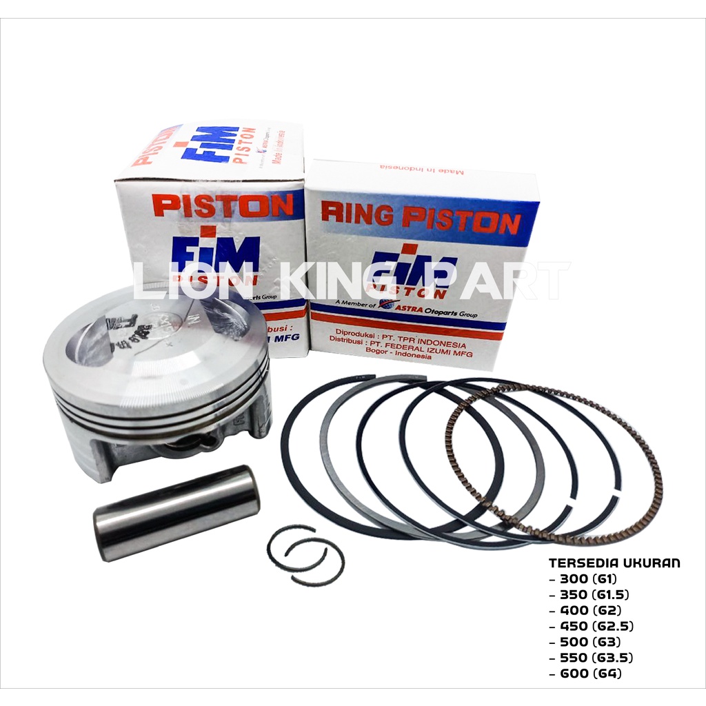 PISTON KIT KLX BORE UP FIM29 FIM 29 PIN 14-2
