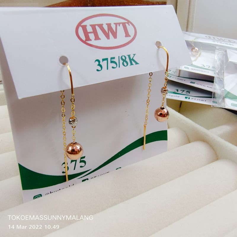 Anting dewasa emas asli kadar 300%375%