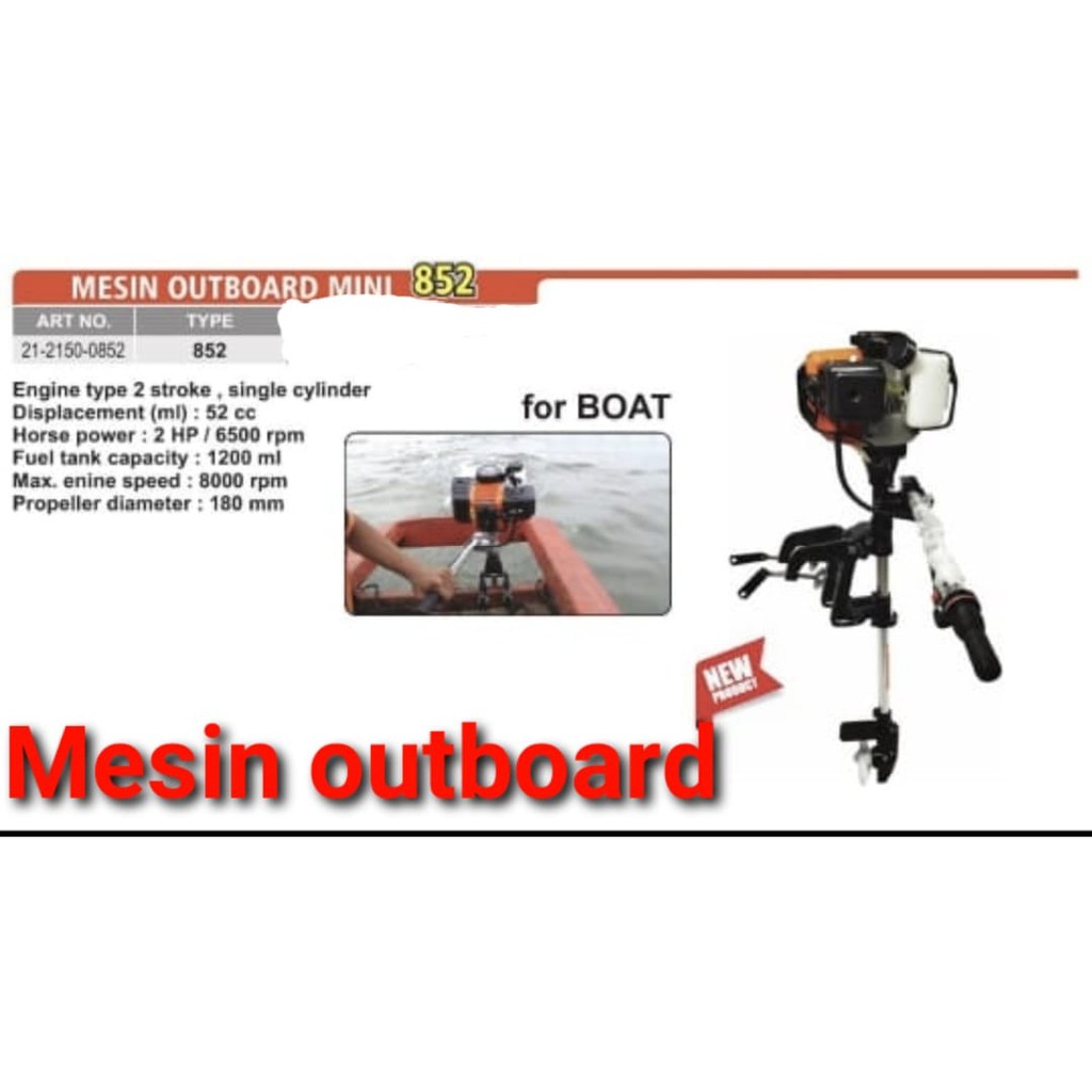 Mesin Tempel Outboard  Mini  52 cc ALDO.852