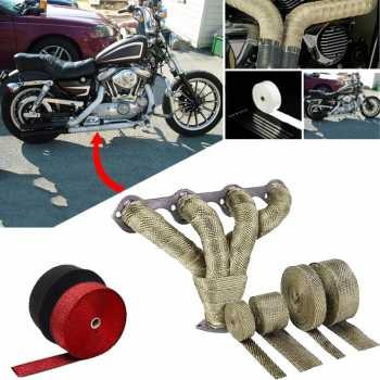 (COD) GEONYIEEK Exhaust Wrap Lakban Peredam Panas Knalpot Import