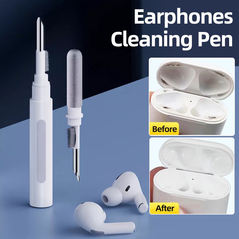 Pembersih Headset Earbuds Headphone Earphones Cleaning Pen Brush Kit for Air pods Pro 1 2 3 Charging Box Multifunction Cleaner Charger WM01 LADALA