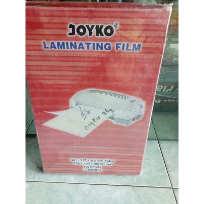 

PLASTIK LAMINATING FILM ISI 100 pcs