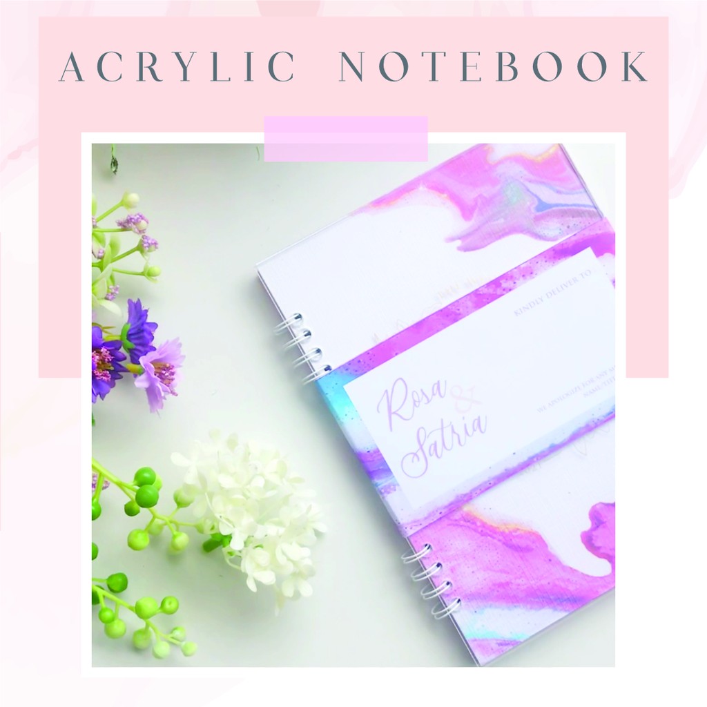 

SAMPLE UNDANGAN AKRILIK NOTEBOOK GIFU INVITATION