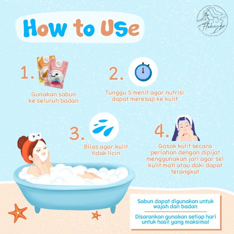 [READY] ✨Flohera Natural Soap Sabun Perontok Daki &amp; Pencerah Badan