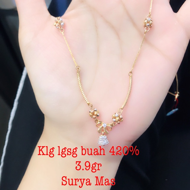 Kalung langsung buah emas 420%