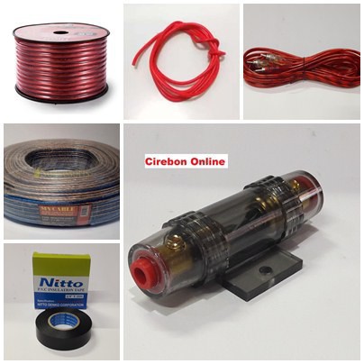 Paket Kabel Untuk AudIo Mobil Full Set Kualitas Bagus - BONUS ISOLASI