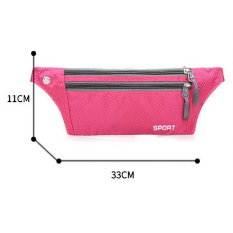 DC - Tas Pinggang Pria Wanita Unisex SPORT Waist Bag Murah Impor