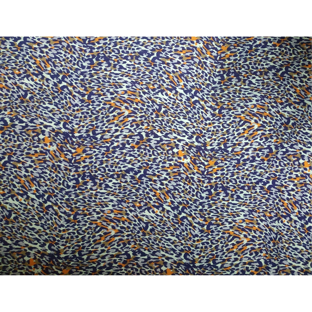 Kain Spandex Lycra Motif Leopard Warna Warni stretch melar 4 arah bahan legging , baju senam licra