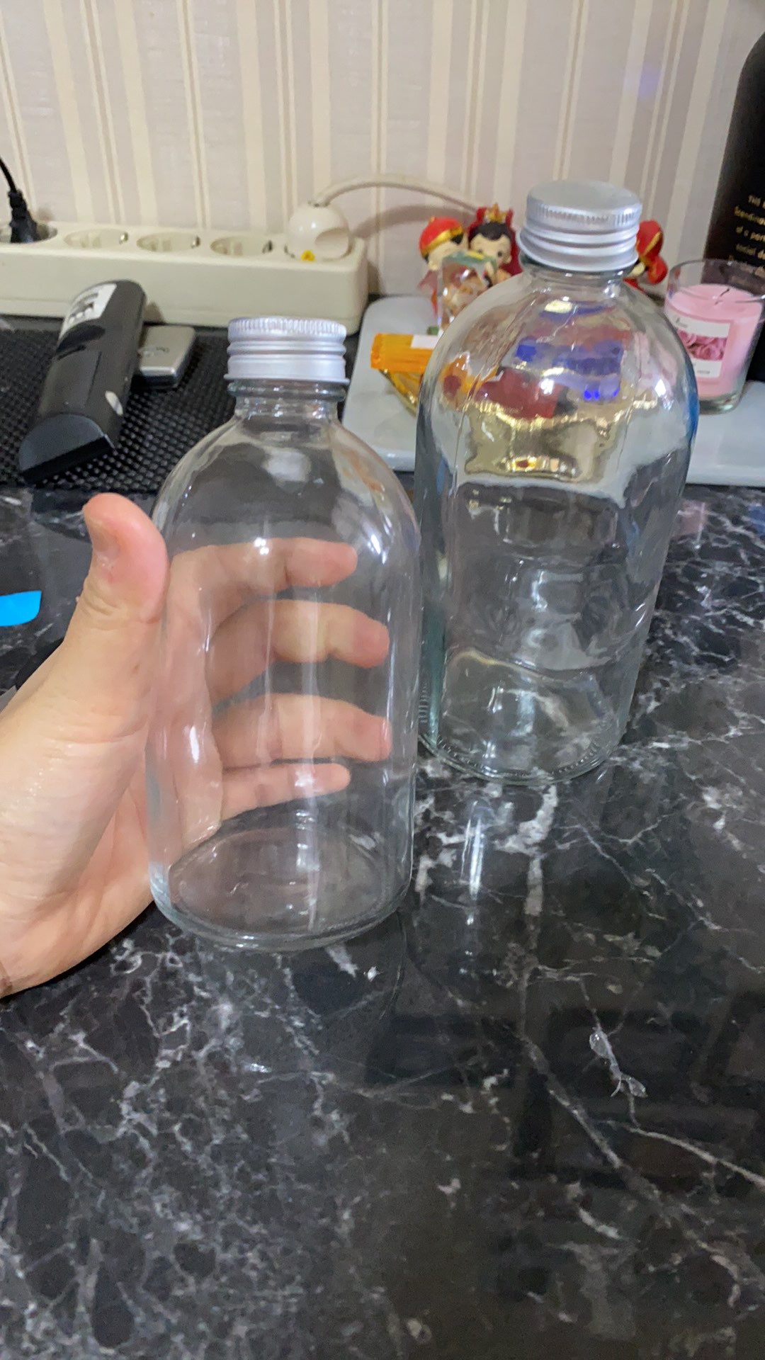 Moss Glass Bottle 350 Ml | Botol Kaca Tutup Stainless