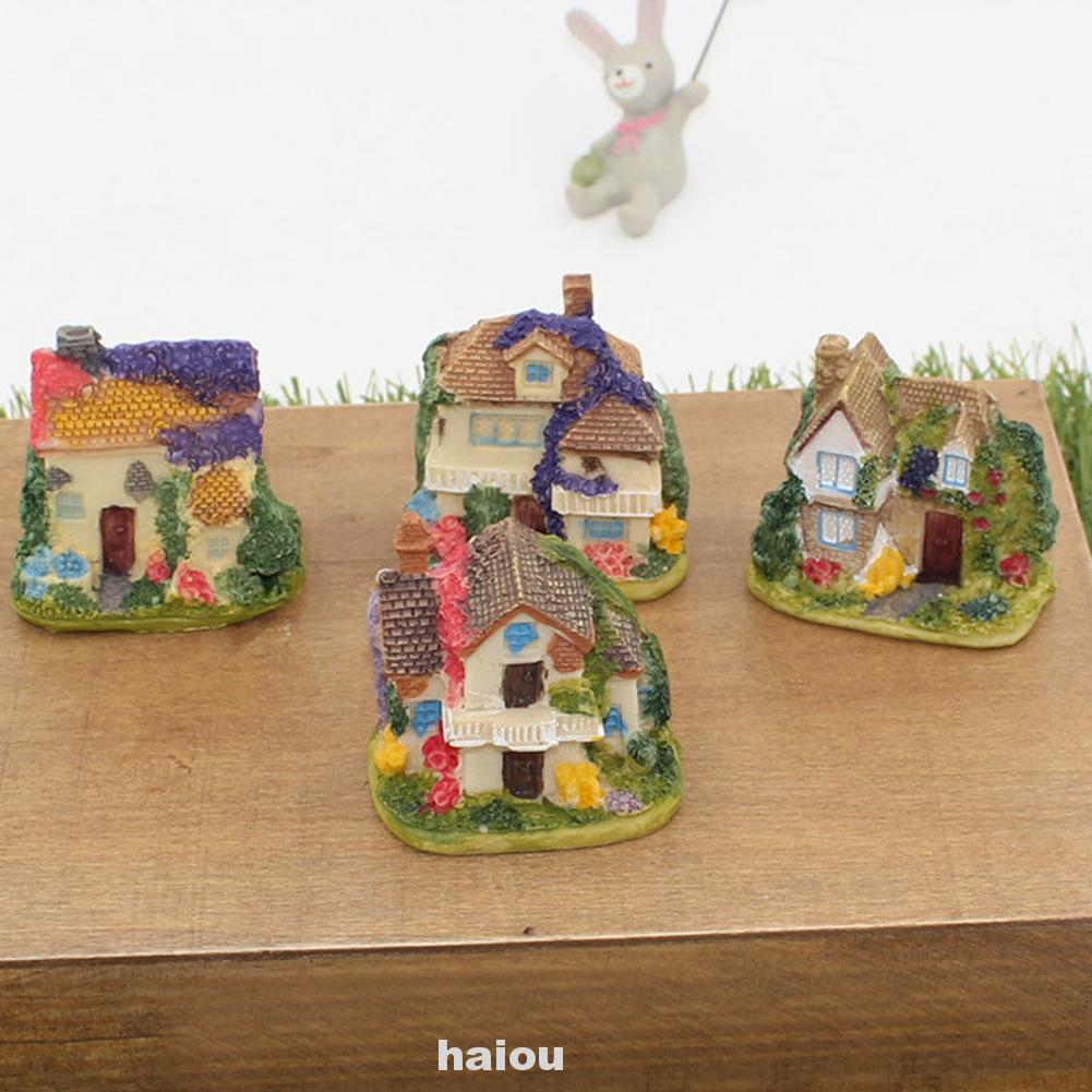 wooden toy house garden