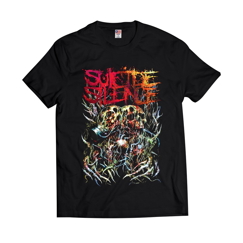 KAOS BAND - SUICIDE SILENCE SKULL TWINS | KAOS VINTAGE | KAOS BOOTLEG | PREMIUM T-SHIRT
