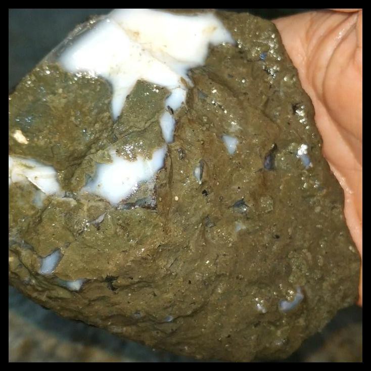 Bahan Batu Black Opal Kalimaya Bledug Boulder Maja Banten Bakat Jarong