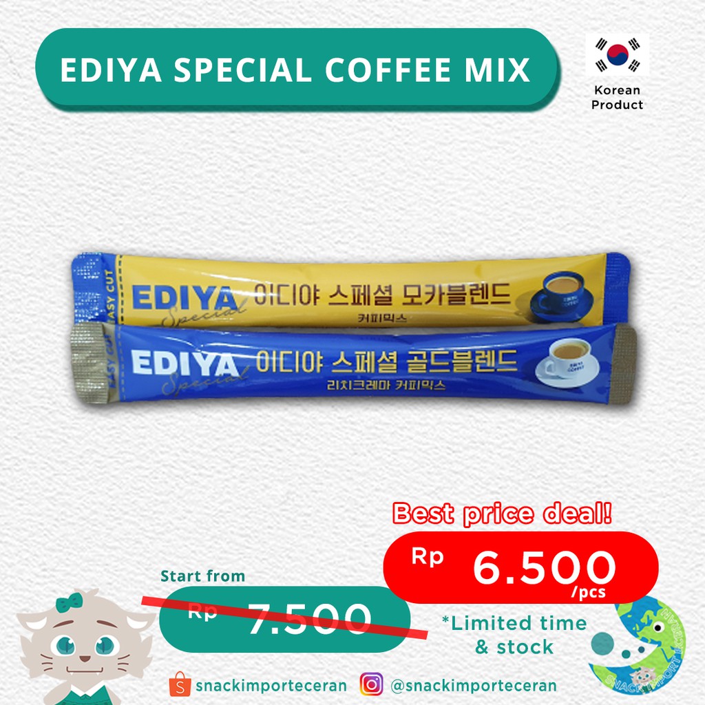

EDIYA SPECIAL COFFEE MIX / KOPI INSTAN KOREA