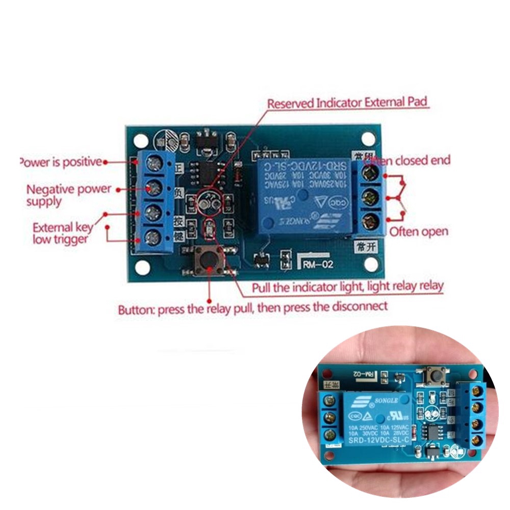 〖Factory Supplier/COD〗Modul Switch Relay bond bistable 12V Untuk Modifikasi Mobil