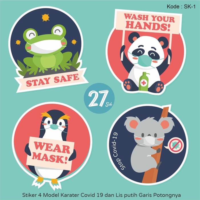

Stiker Karakter Lucu Covid 19 ( Min 2 Pcs )