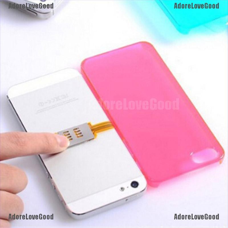 Alg Dual Sim Card Double Adapter Convertor For Iphone 5 5s 5c 6 6 Plus Samsung Shopee Indonesia