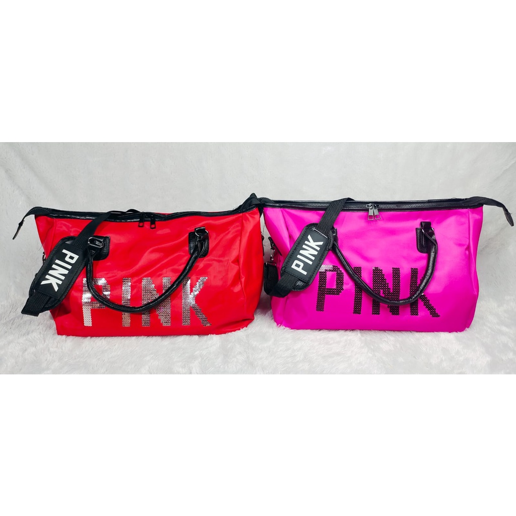 BJ81898 - BLACK/PINK/RED/ROSEGOLD - TAS TRAVEL GYM WANITA FASHION IMPORT MODIS ELEGAN TERMURAH TERLARIS TERBARU BAGSTORE JAKARTA TAS BATAM GT1898