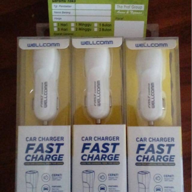 Charger Mobil Wellcomm Fast Charging