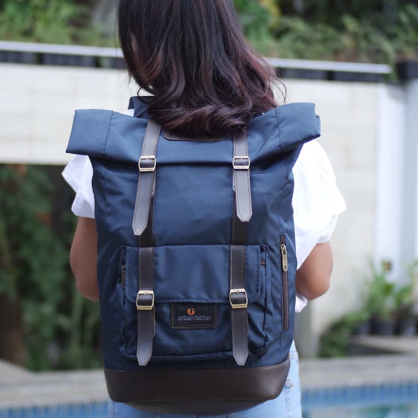 JAM SESSION NAVY |ManNeedMe x URBAN| Tas Ransel Punggung Pria Wanita Tas Backpack ORIGINAL