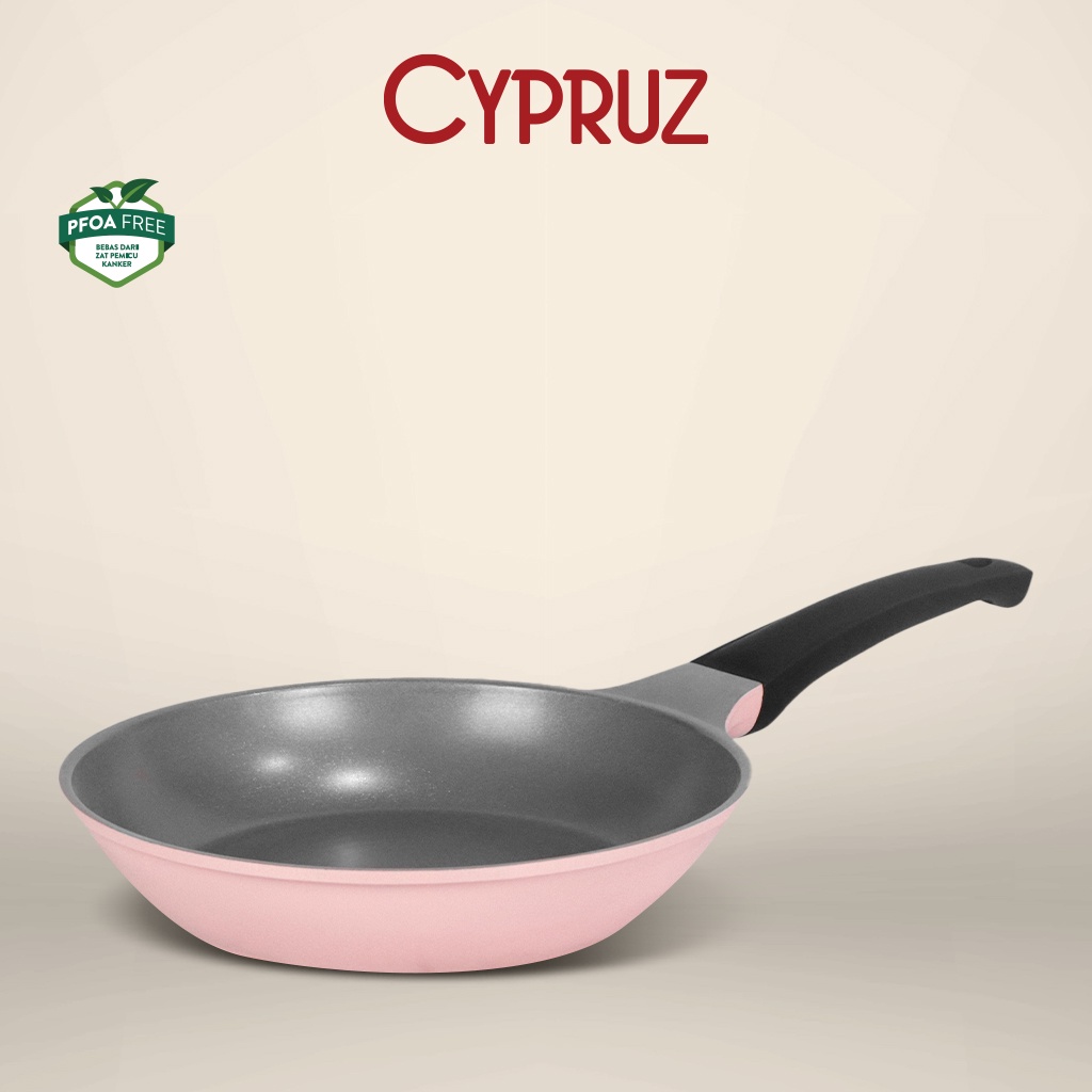 Cypruz Wajan / Fry Pan Diecast Series Ceramic Coating Pink 24 cm