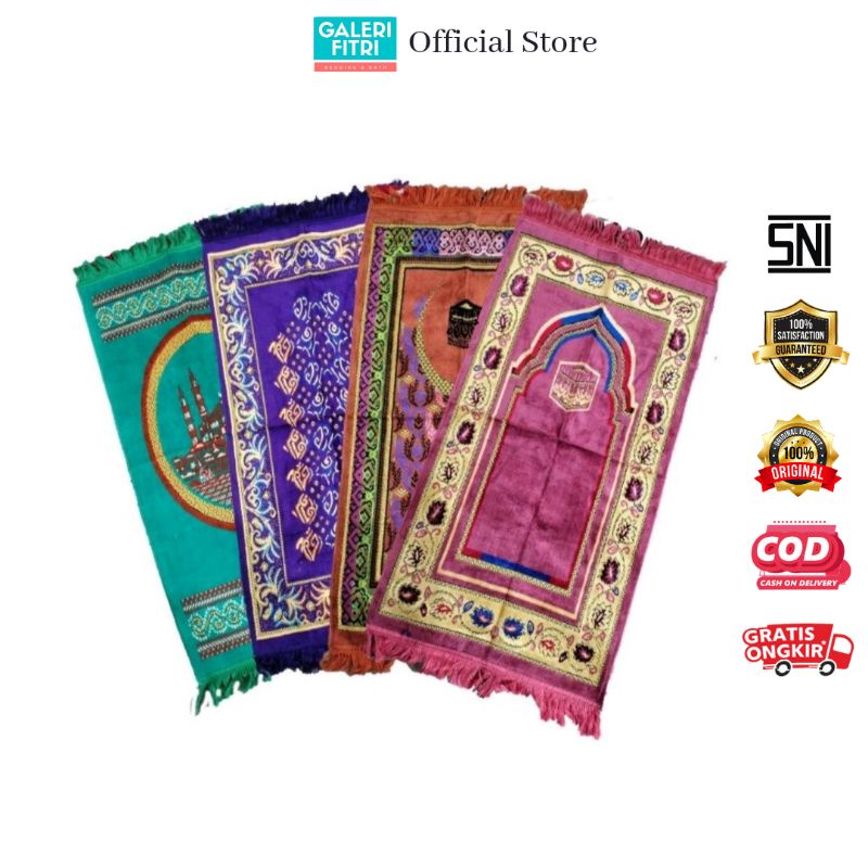 Sajadah Turki Tanggung (50x100cm) - Sajadah Turki - Sajadah Tanggung - Sajadah Sholat Tanggung - Saj