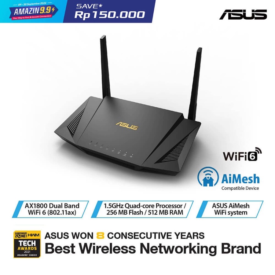 Asus RT-AX56U WiFi 6 Dual-Band Router