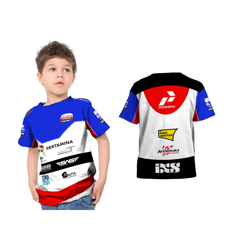 [Riashop] Kaos Mandalika Anak | Kaos Mandalika Racing Team | Kaos Mandalika Moto GP