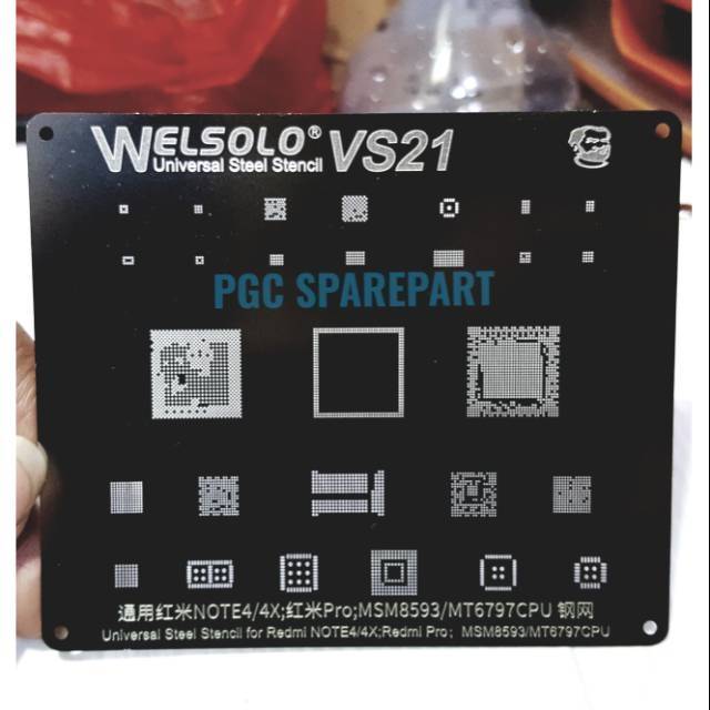 Welsolo VS21 Cetakan Plat IC Universal Redmi Note 4 / Redmi Note 4X / Redmi Pro / MSM8593 / MT6797CP