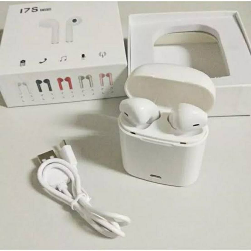 Headset bluetooth i7s tws 2 telinga earphone wireless hedset-2