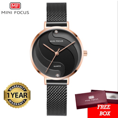 Jam Tangan Wanita MINI FOCUS Original Strap Tali Pasir MF0291L