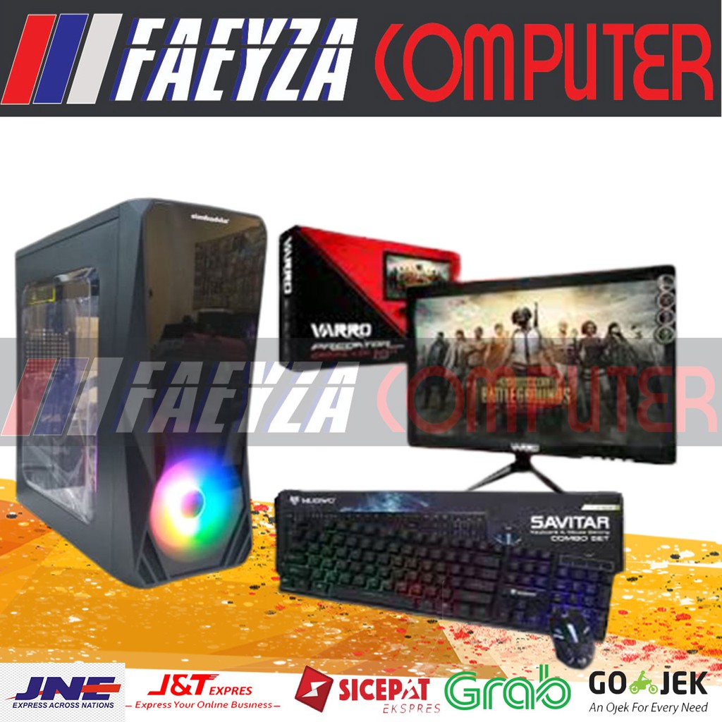 Desktop Game CPU Intel Core i5 Ram 8GB VGA GT 1030 2gb - Monitor LED 19inc Full Set