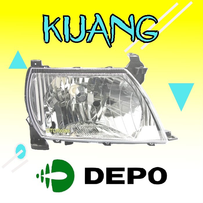 LAMPU DEPAN BESAR KIJANG KAPSUL EFI KRISTA LGX 2004 2003 03 02 04 2002 HEAD LAMP UTAMA DEPO