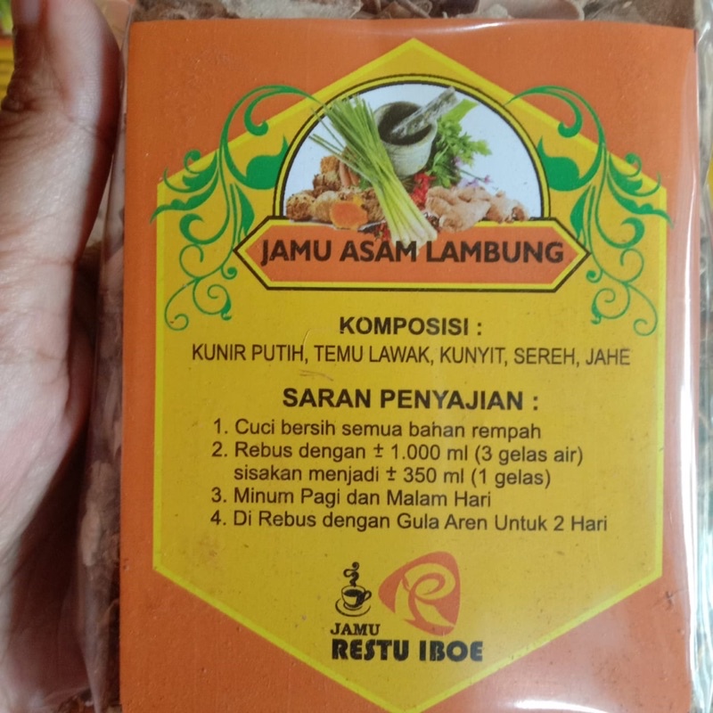 

jamu herbal asam lambung dan imun