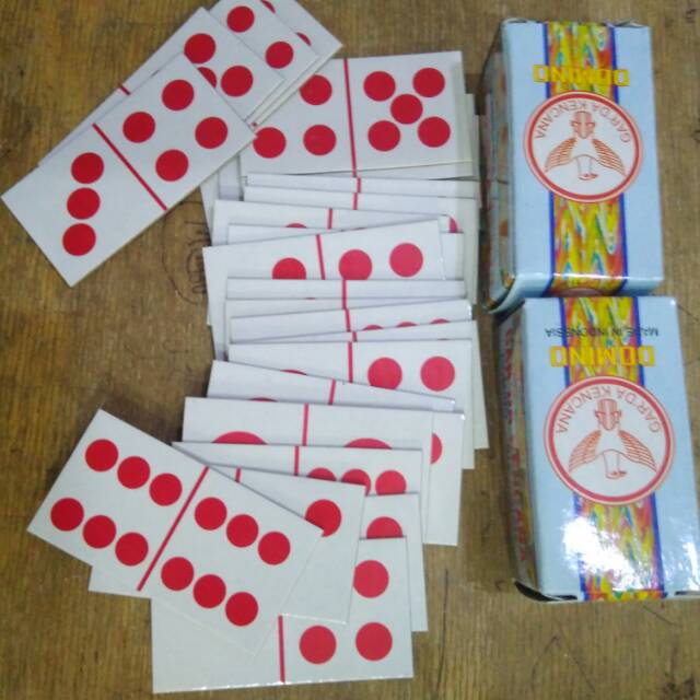 1 Set Kartu Domino Garda Kencana Kartu Gapleh Domini Cards - Random Colour