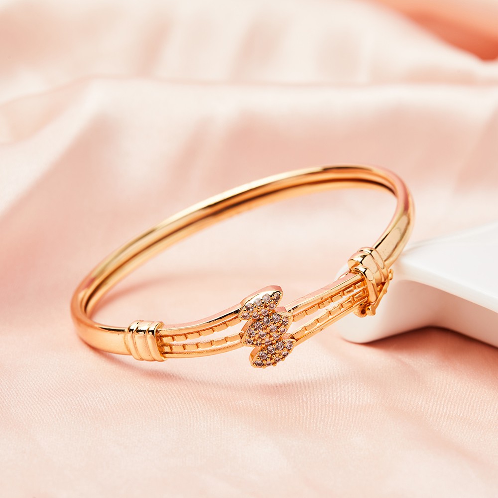 Gelang berlian lapis emas gelangxupin Murah dewasa aksesoris wanita fashion gelang titanium