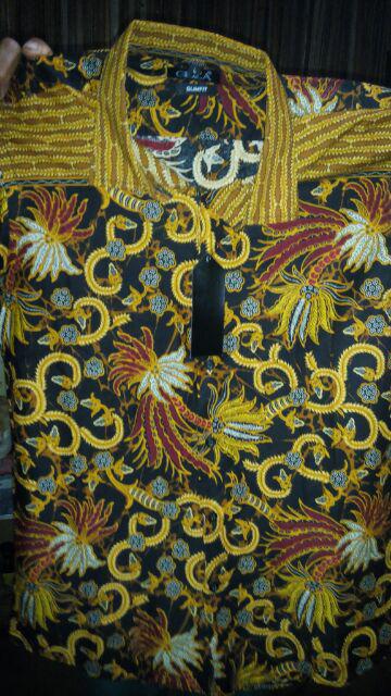 Odza Baju Pria Lengan Pendek Kemeja Batik Etnik Distro Atasan Batik Pria