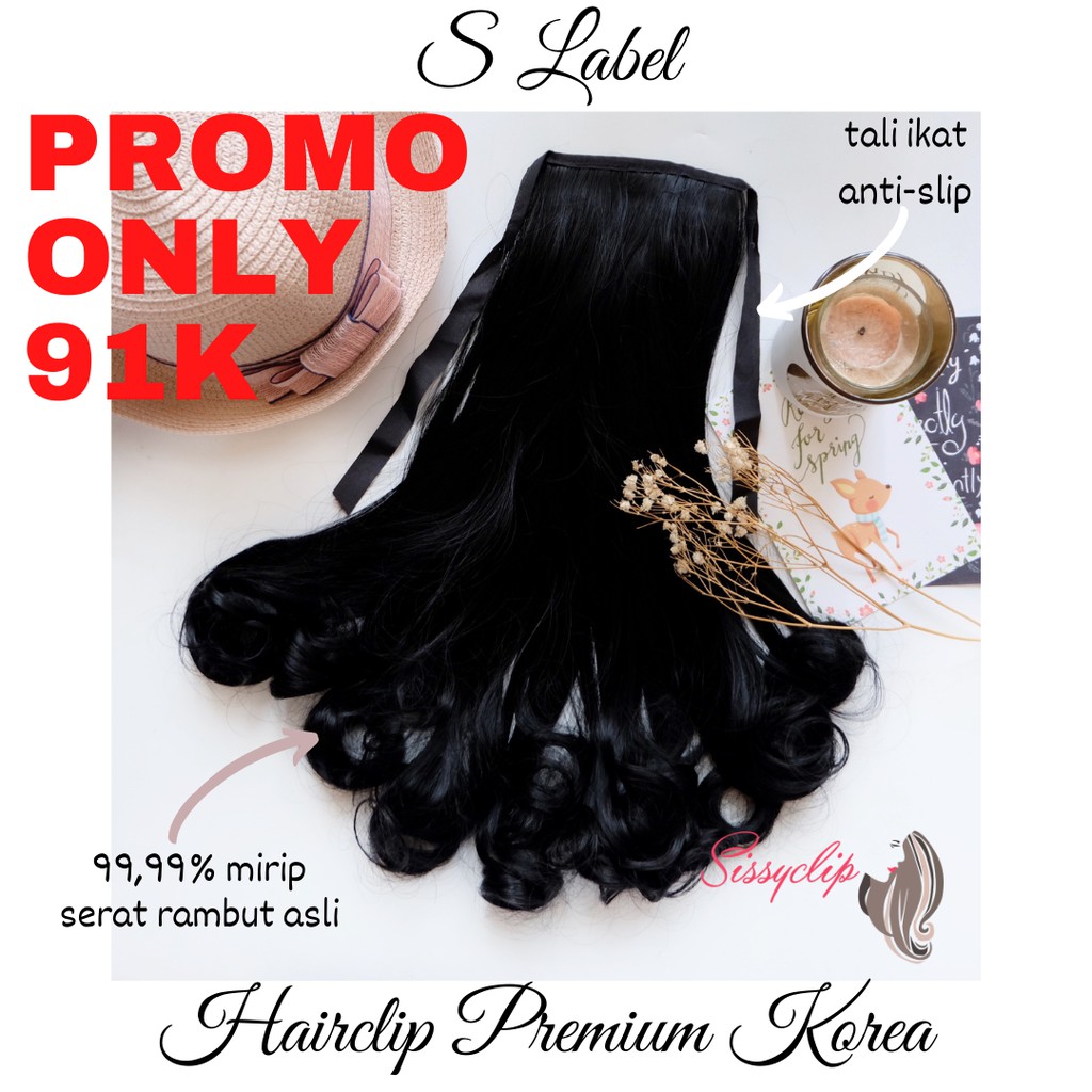 PROMO! PONYTAIL PREMIUM bottom wave ponytail ponytail hairclip