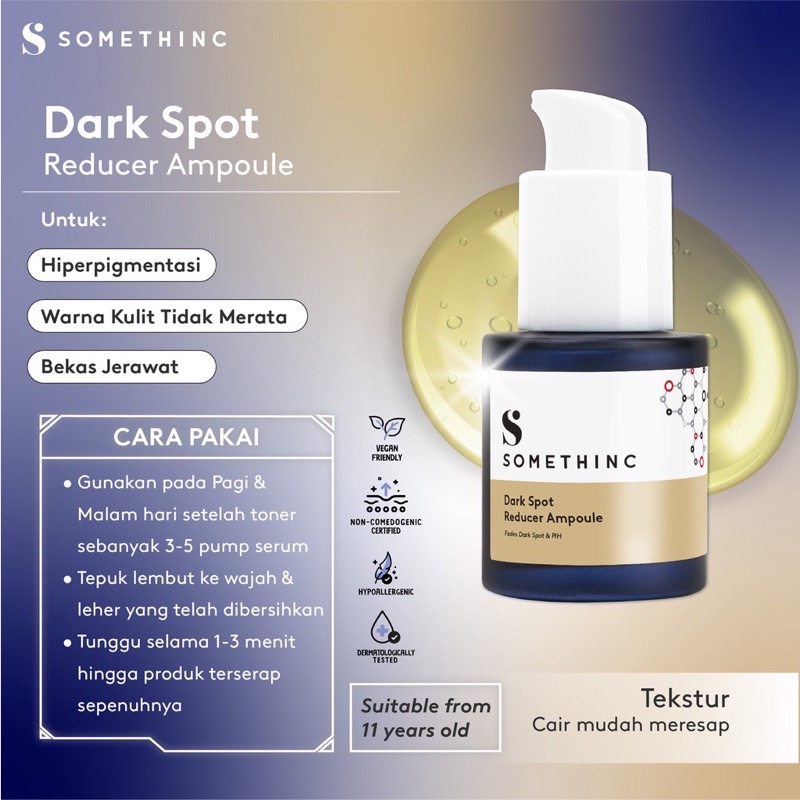 NEW] SOMETHINC Dark Spot Reducer Ampoule - 2x Power Samarkan Bekas Jerawat dan Flek Hitam