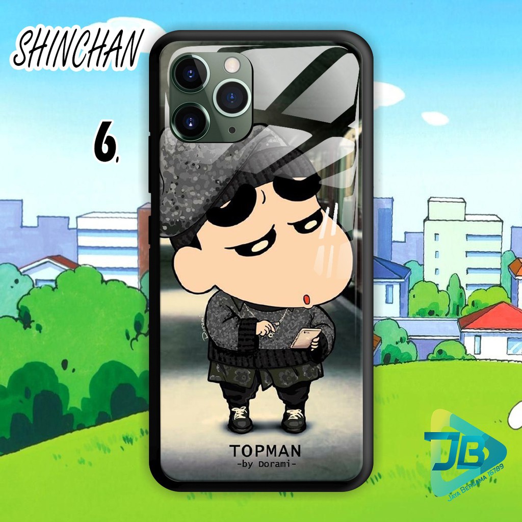 SOFTCASE BACK CASE GLASS KACA SHINCHAN REALME 2 U1 3i 3 C1 C2 C3 5S 5 5i Q 6 NARZO 10A PRO JB4308