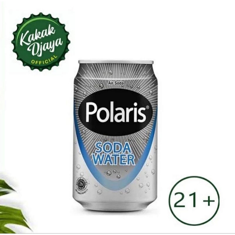 Polaris soda water Air soda Polaris soda 330ml can Polaris kaleng