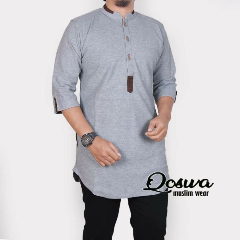 Kemeja KOKO Fashion Pria Lengan 3/4 LACOSTE Kombinasi