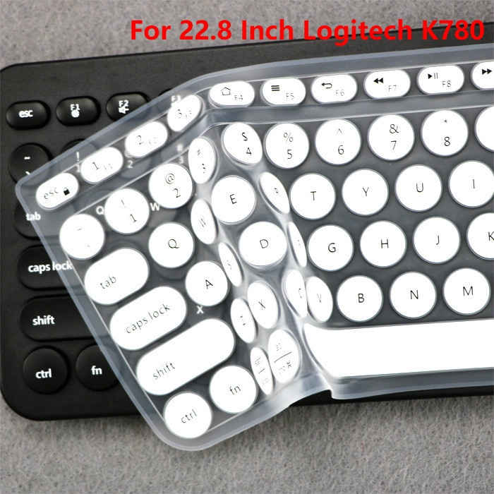 For  22.8 Inch Logitech K780  Soft Ultra-thin Silicone Laptop Keyboard Cover Protector