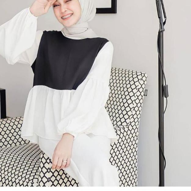 ℗ SAVAHHIJAB - SAVIRA BLOUSE / BLOUSE SCUBA / SCUBA TEBAL IMPORT ➳