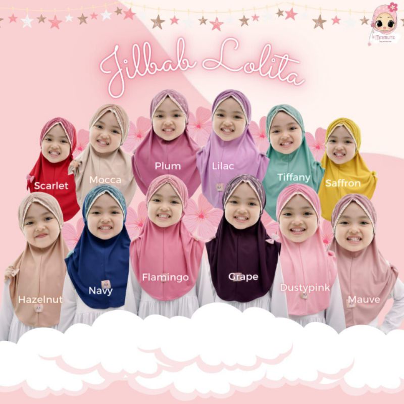 JILBAB ANAK PEREMPUAN LOLITA KERUDUNG BAYI MUSLIM